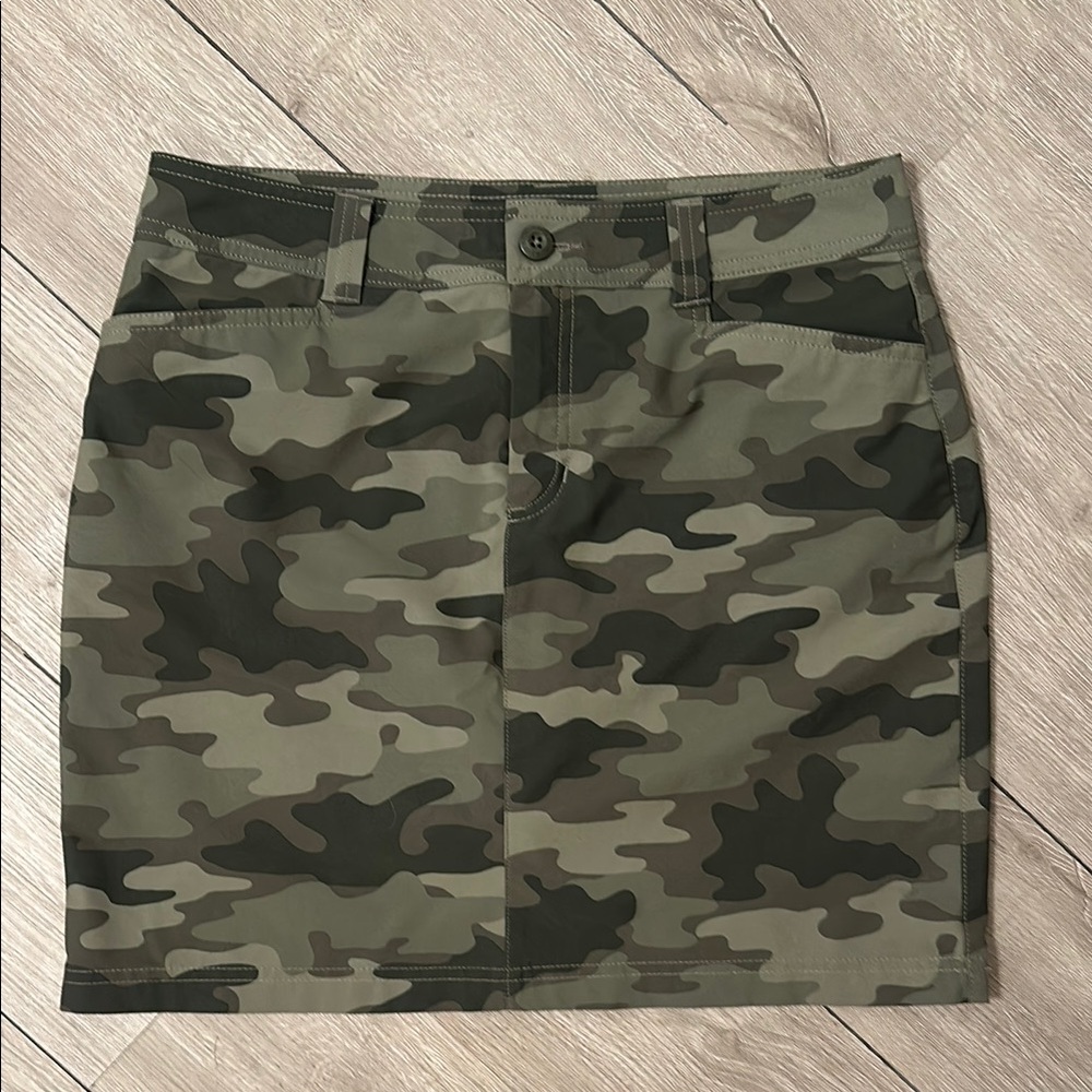 Eddie Bauer Camouflage Midi Skirt